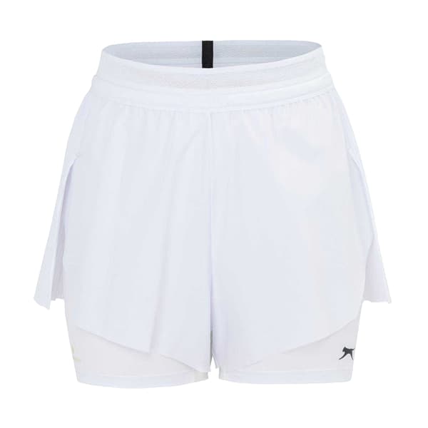 Slazenger Dam 2-i-1 Shorts 8 UK Vit White 8 UK
