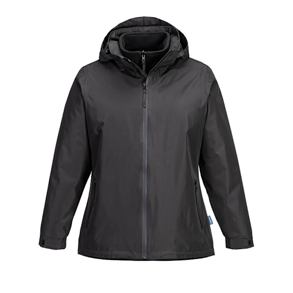 Portwest Dam/Dam 3-i-1 Vadderad Jacka S Svart Black S