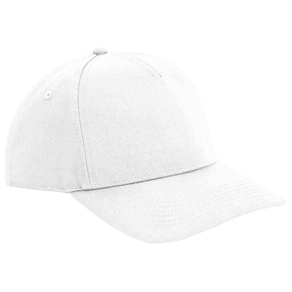 Beechfield Urbanwear 5 Panel Snapback Cap One Size Vit White One Size