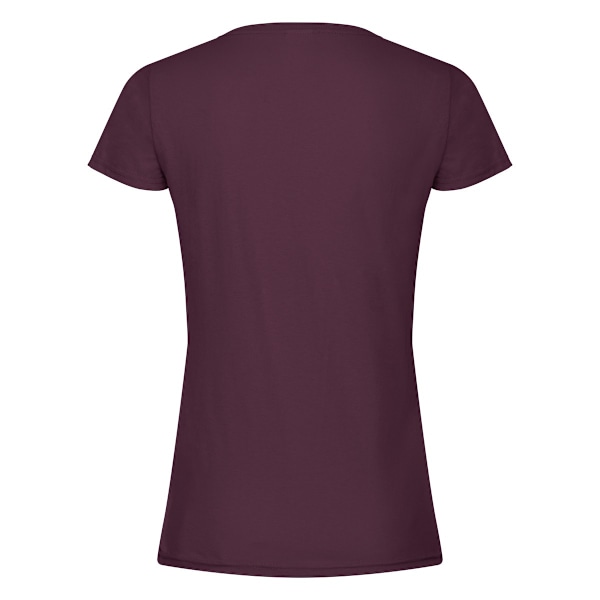 Fruit of the Loom Dam/Damer Original Lady Fit T-shirt XS Bourgogne Burgundy XS