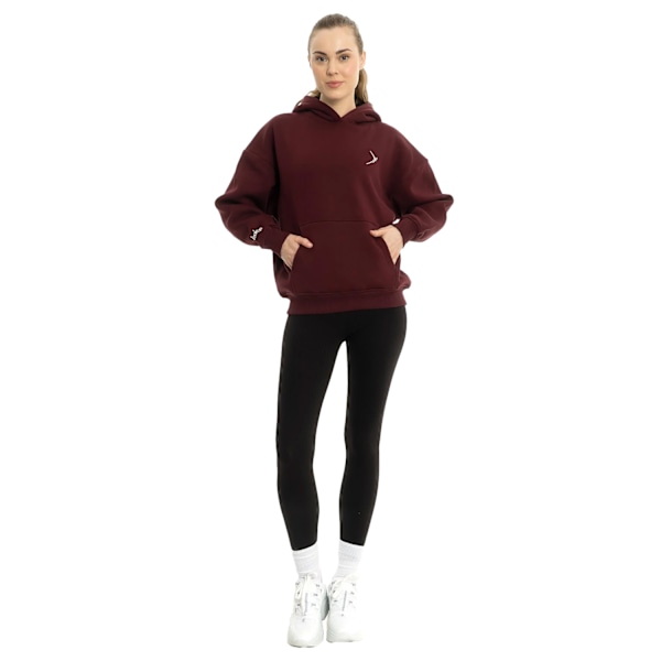 Lookus Dam/Kvinna Liliya Oversized Hoodie XXL Burgunder Burgundy XXL