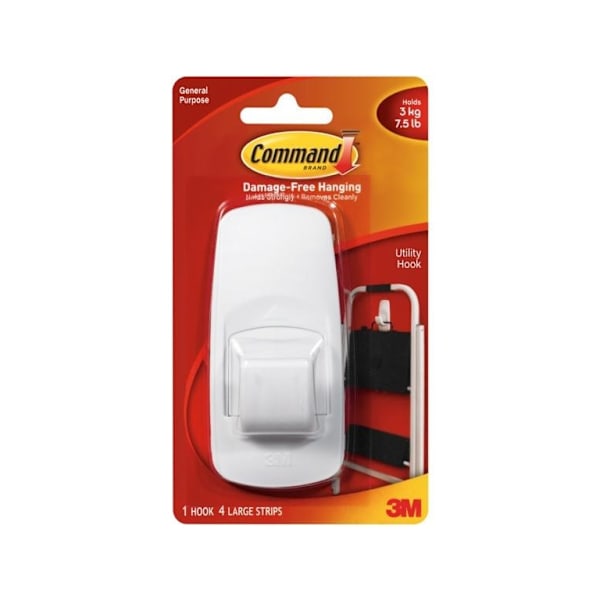 Command Damage Utility Hook En Storlek Vit White One Size