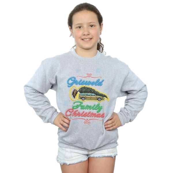 National Lampoon's Christmas Vacation Girls Griswold Family Chr Sports Grey 7-8 Years