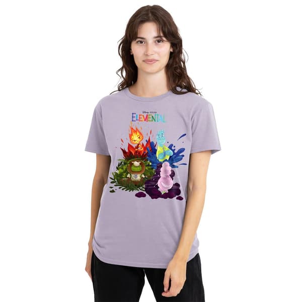 Elemental Dam/Dam Gruppscen Bomulls T-shirt M Lavendel Lavender M