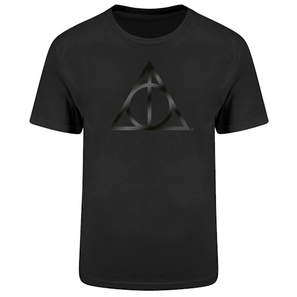 Harry Potter Unisex Vuxen Dödsreliker T-shirt M Svart Black M