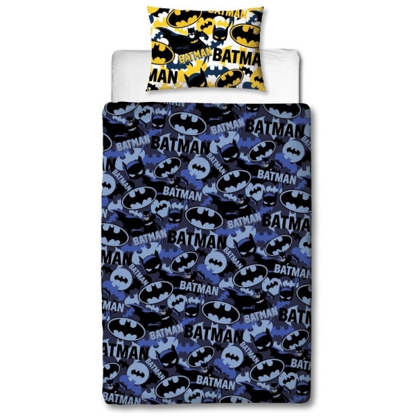 Batman Camo Cover Set Enkel Blå/Gul/Svart Blue/Yellow/Black Single