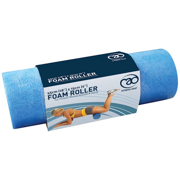 Fitness Mad Foam Roller 18in Blå Blue 18in