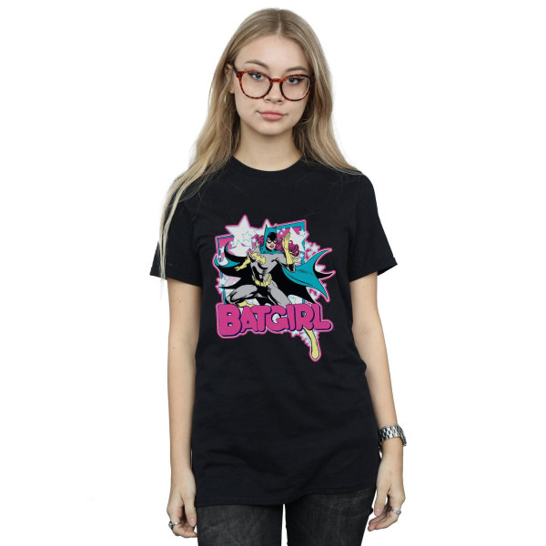 Batman Dam/Damer Leap Batgirl Bomull Boyfriend T-shirt XL B Black XL