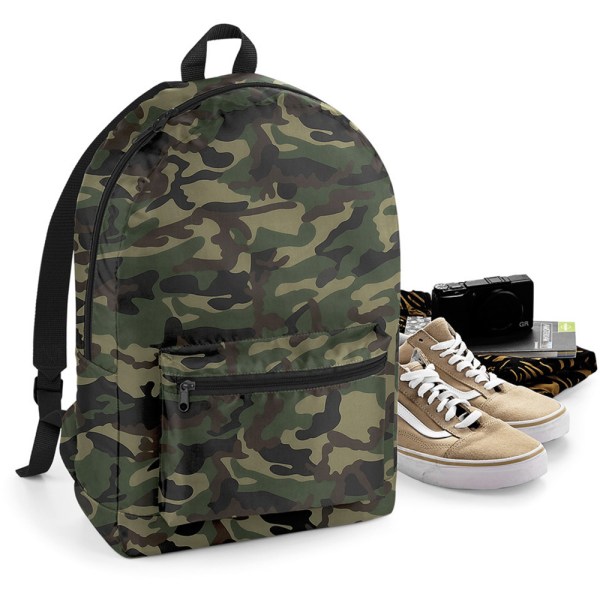 Bagbase Packaway Ryggsäck One Size Jungle Camo/Svart Jungle Camo/Black One Size