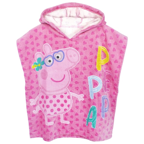 Greta Gris Flickor Badkläder Och Poncho Set 4-5 År Rosa Pink 4-5 Years