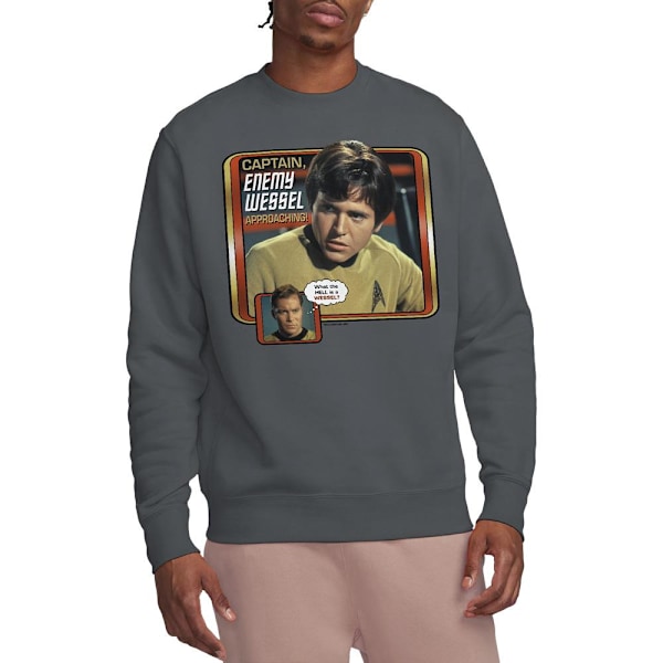 Star Trek Unisex Vuxen Enemy Wessel Sweatshirt XL Kolgrå Charcoal XL