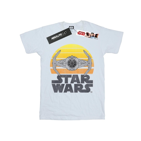 Star Wars Boys Sunset TIE Fighter T-shirt 7-8 år Vit White 7-8 Years