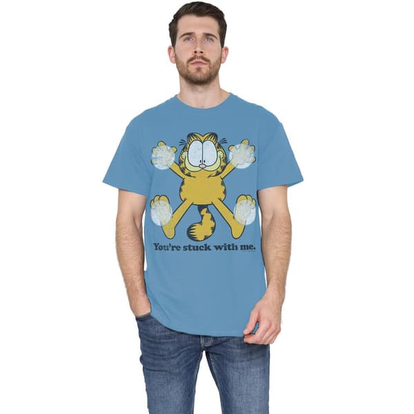 Garfield Herr Fast T-shirt M Carolina Blå Carolina Blue M
