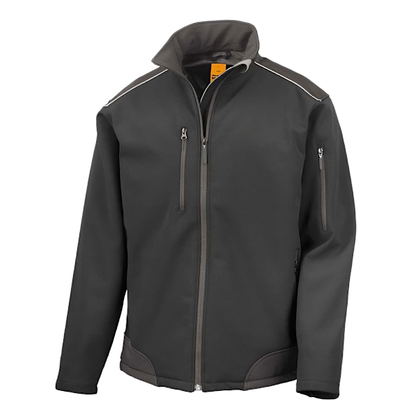 Result Herr Work Guard Ripstop Soft Shell Jacka XL Svart Black XL