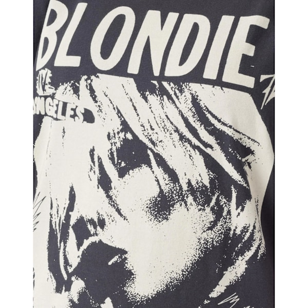 Blondie Dam/Kvinna Oversized T-Shirt Klänning 3XL Kolgrå Charcoal Grey 3XL