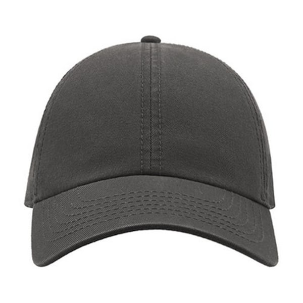 Atlantis Action 6 Panel Chino Baseball Cap One Size Dark Grey Dark Grey One Size