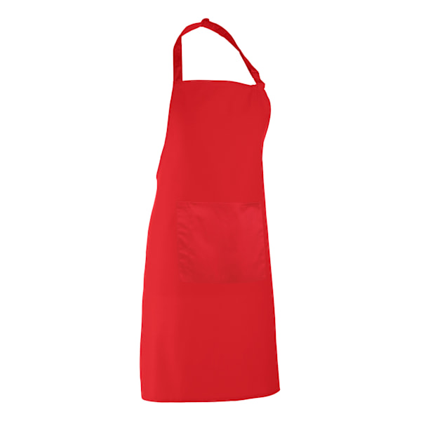 Premier Dam/Kvinnors Färger Bip Förkläde Med Ficka / Arbetskläder Strawberry Red One Size