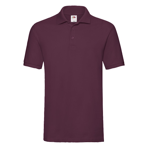 Fruit of the Loom Premium Pique Poloskjorta M Burgundy Burgundy M