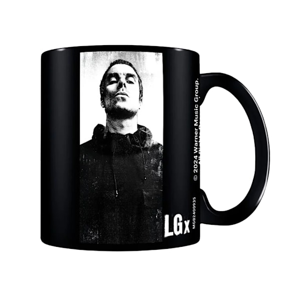 Liam Gallagher RnR Mug, Storlek: One Size, Svart/Vit Black/White One Size