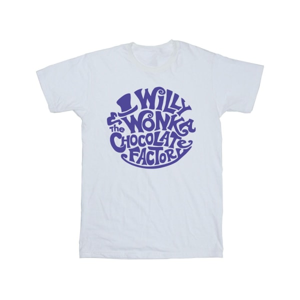 Willy Wonka & The Chocolate Factory Herr T-shirt med tryckt logotyp 5XL White 5XL