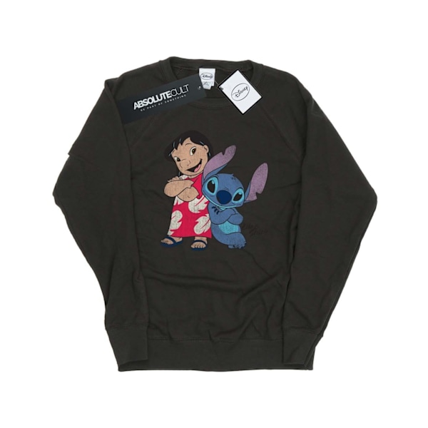 Lilo & Stitch Damkläder/Dam Classic Heather Sweatshirt M Light Light Graphite M