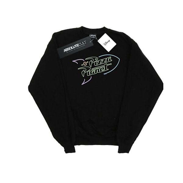 Disney Dam/Kvinnor Toy Story Neon Pizza Planet Sweatshirt S B Black S