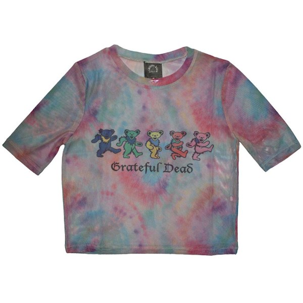 Grateful Dead Dam/Kvinnor Björn Crop Top S Ljusblå Light Blue S