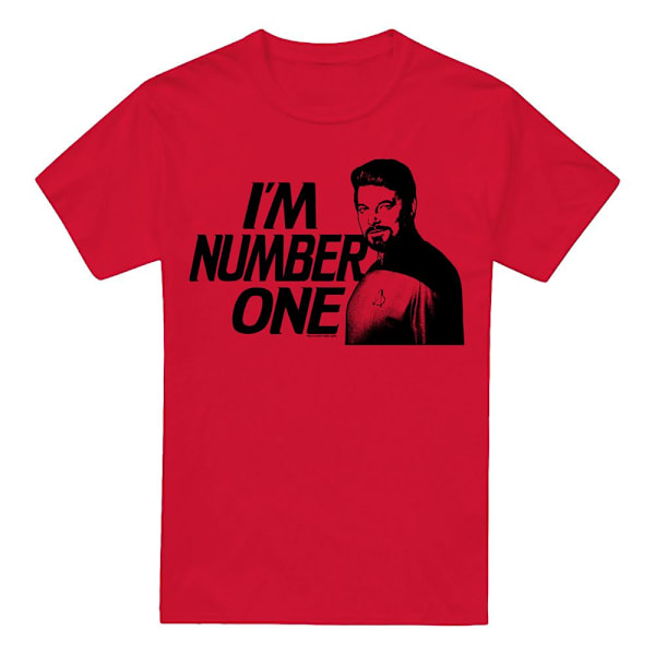 Star Trek Herr I´m Number One T-Shirt M Röd Red M