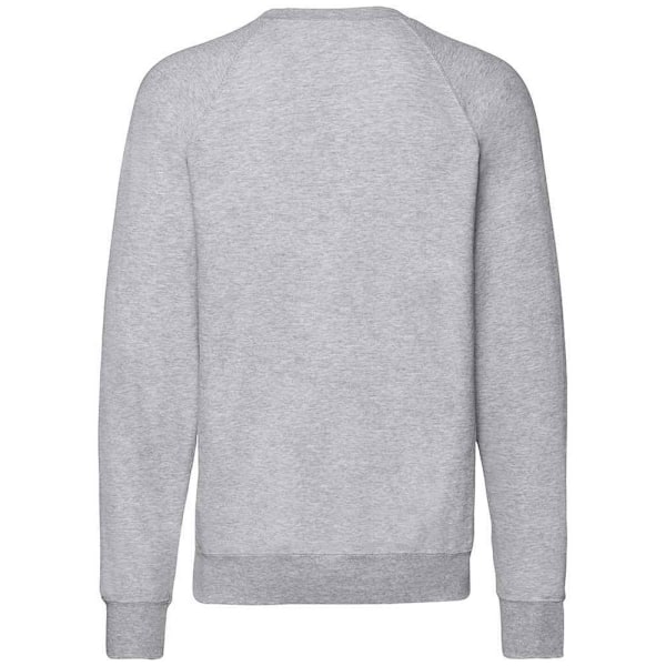 Fruit of the Loom Unisex Adult Lightweight Raglan Sweatshirt XX Heather Grey XXL