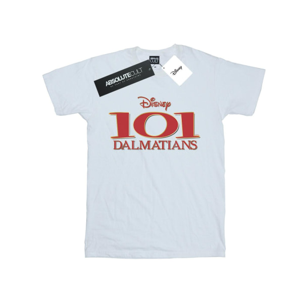Disney Girls 101 Dalmatians Logo Bomull T-shirt 7-8 År Vit White 7-8 Years
