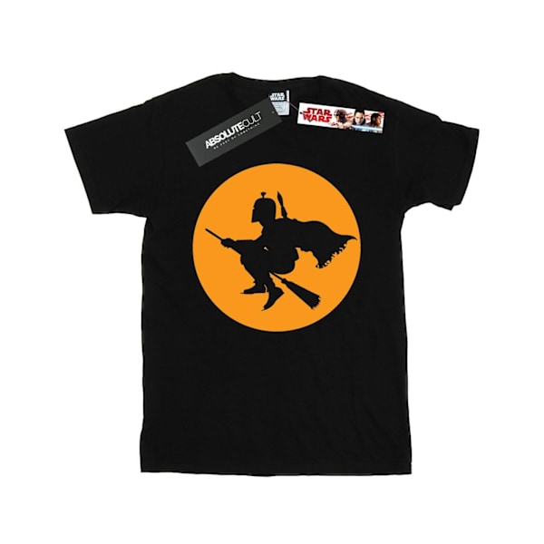 Star Wars Boys Boba Fett Broomstick T-Shirt 7-8 år Svart Black 7-8 Years