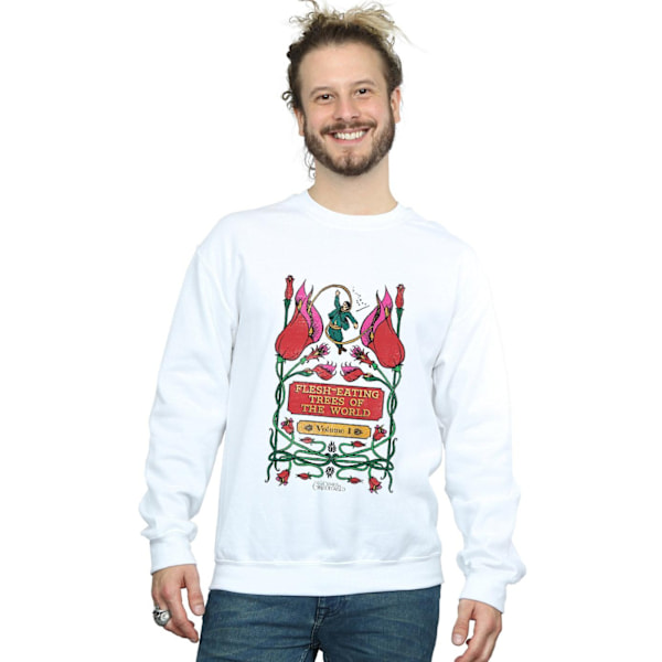 Fantastiska vidunder Mänskliga köttätande träd Sweatshirt 3XL Vit White 3XL