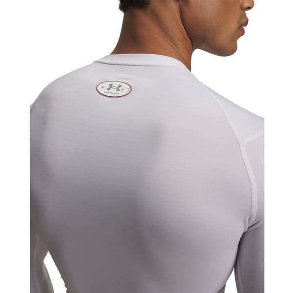 Under Armour Herr Elite Kompression Långärmad Underställströja White S