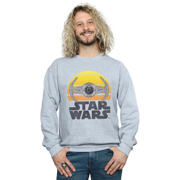 Star Wars Mens Sunset TIE Fighter Sweatshirt L Sports Grey Sports Grey L