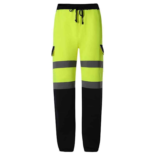 Yoko herr Hi-Vis joggingbyxor L gul/marinblå Yellow/Navy L