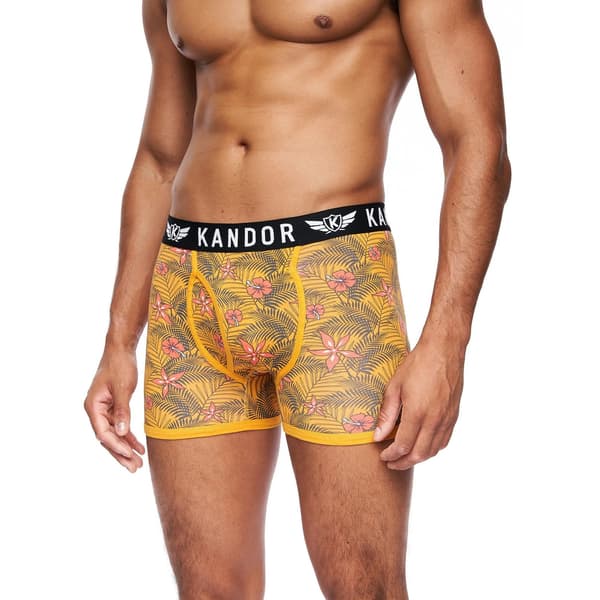 Kandor Herr Florid Boxer Shorts (7-pack) M Gul Yellow M