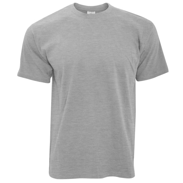 B&C Exact 190 Herr T-shirt med rund hals / Kortärmad Herr T-Shir Sport Grey XS