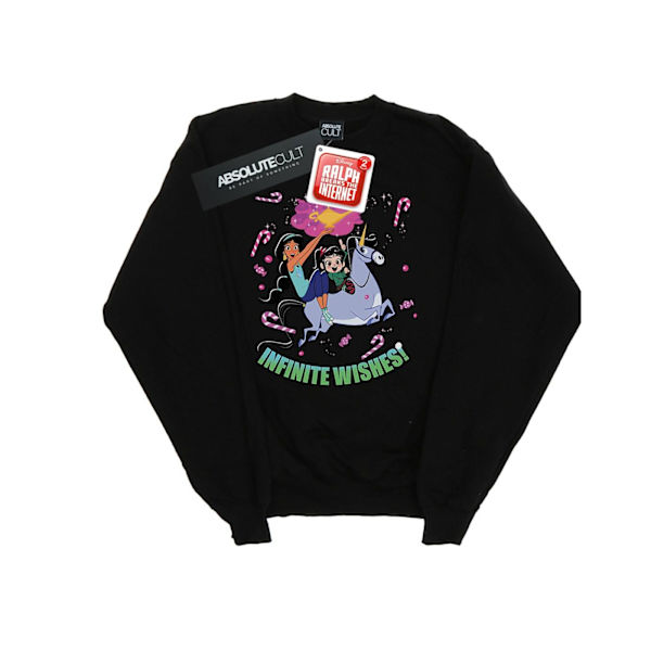 Disney Herr Wreck It Ralph Jasmine Och Vanellope Sweatshirt 5XL Black 5XL