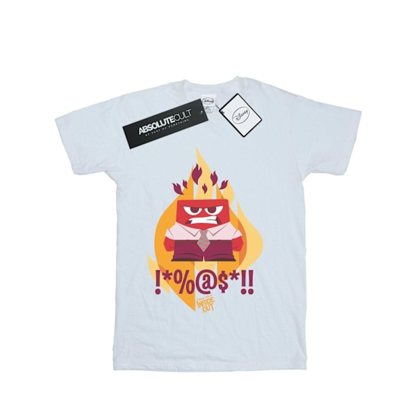 Disney Boys Inside Out Fired Up T-shirt 7-8 år Vit White 7-8 Years