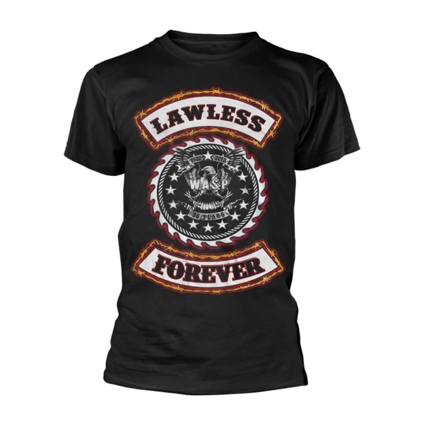 WASP Unisex Vuxen Lawless Forever T-Shirt S Svart Black S