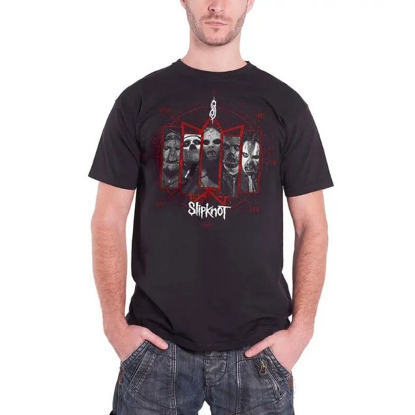 Slipknot Unisex Vuxen Paul Grå T-shirt med print L Svart Black L
