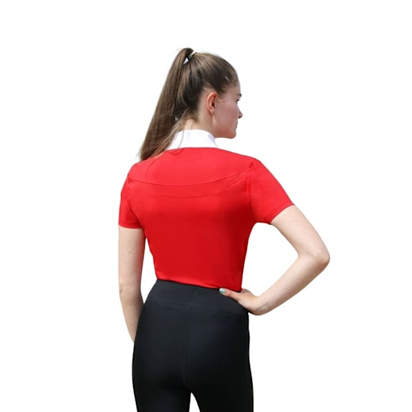 Hy Girls DynaMizs Show Shirt 15-16 år Röd/Vit Red/White 15-16 Years