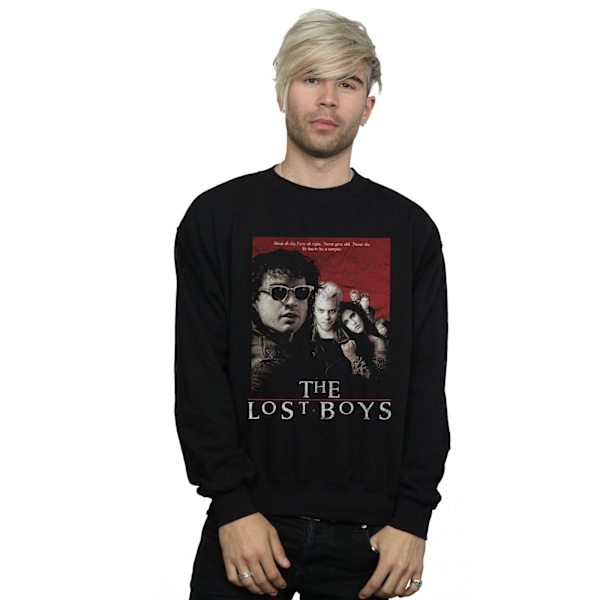 The Lost Boys Herr Distressed Poster Sweatshirt S Svart Black S