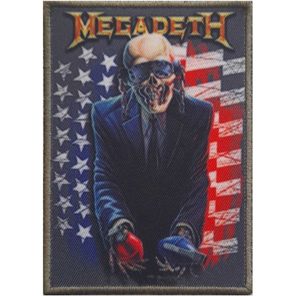 Megadeth Grenade USA Strykjärnsmärke En Storlek Svart Black One Size