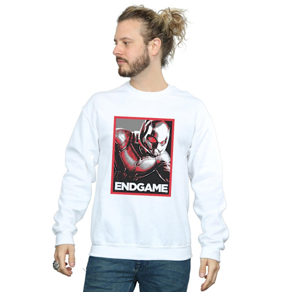 Marvel Mens Avengers Endgame Ant-Man Poster Sweatshirt 5XL Vit White 5XL