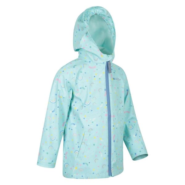 Mountain Warehouse Barnjacka och byxor för barn/barn Raindrop Vattentät Teal 2-3 Years