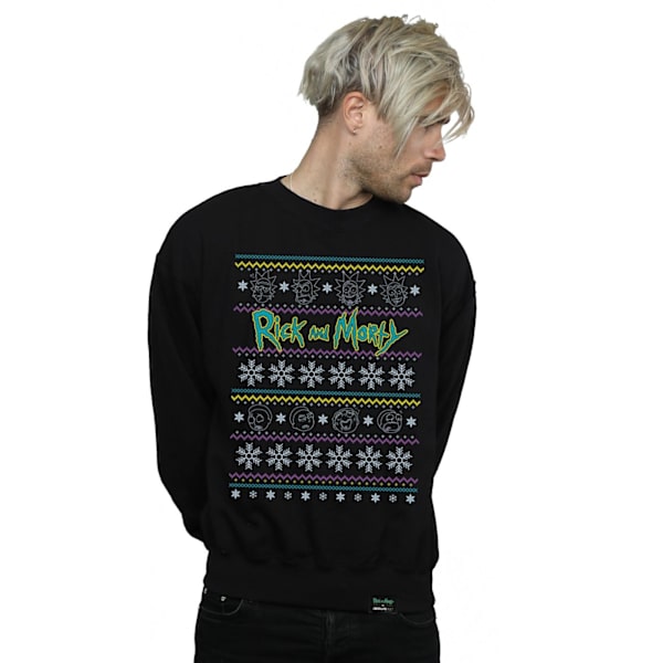 Rick And Morty Herr Jultröjor M Svart Black M