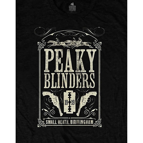 Peaky Blinders Unisex Soundtrack T-shirt S Svart Black S