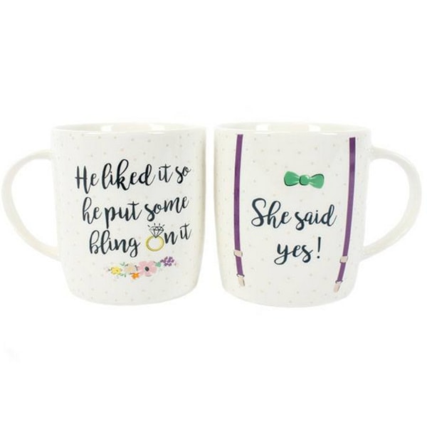 Något annorlunda sa hon ja! Kina Mugg Set En Storlek Flerfärgad Multicolour One Size