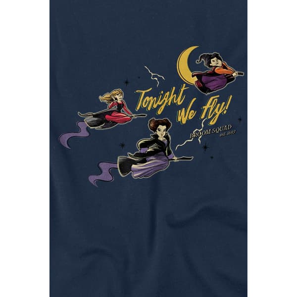 Hocus Pocus Barn/Barn Tonight We Fly Sanderson Sisters T-S Navy 7-8 Years